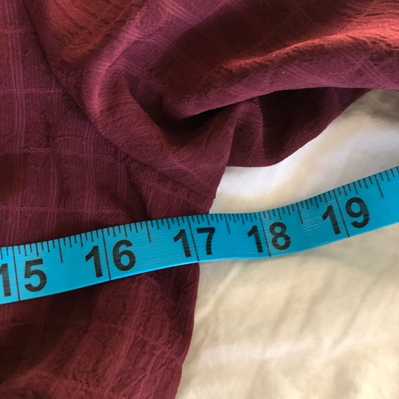 Mi Ami Wine Long Sleeve Wrap Dress - Picture 6 of 7